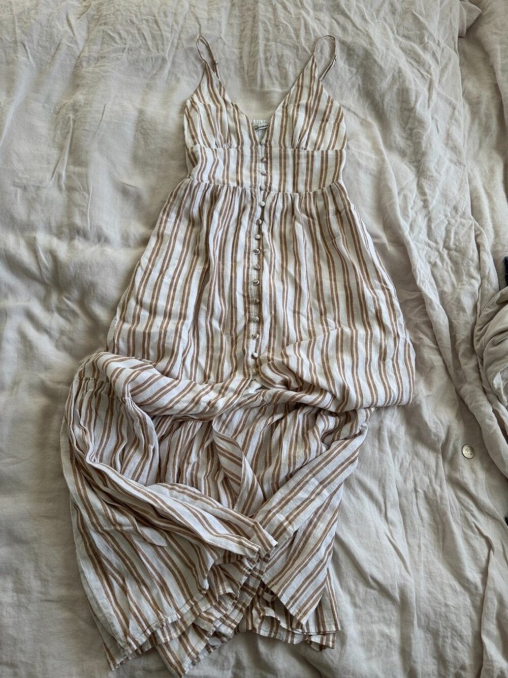 Abercrombie Button-Through Maxi Dress - Small Tall ST